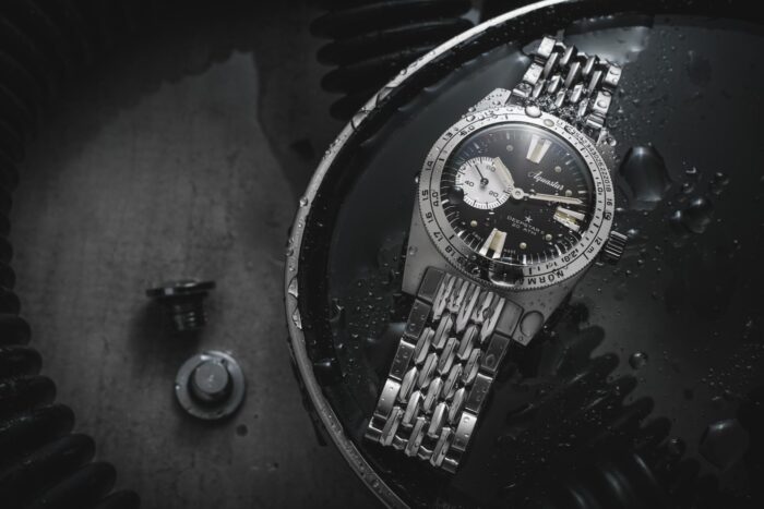 Aquastar Deepstar II - Vintage Black on stainless steel BOR bracelet - Image 4