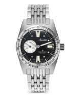Aquastar Deepstar II - Vintage Black on stainless steel BOR bracelet