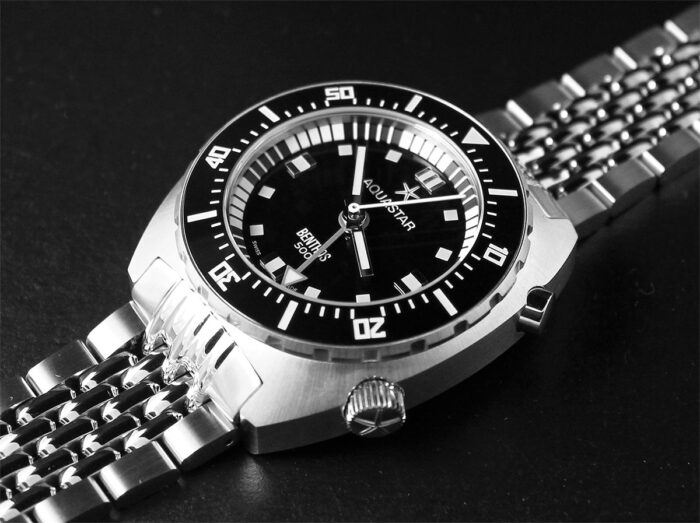 Original AQUASTAR Stainless Steel BOR bracelet for the BENTHOS 500 ONLY - Image 1